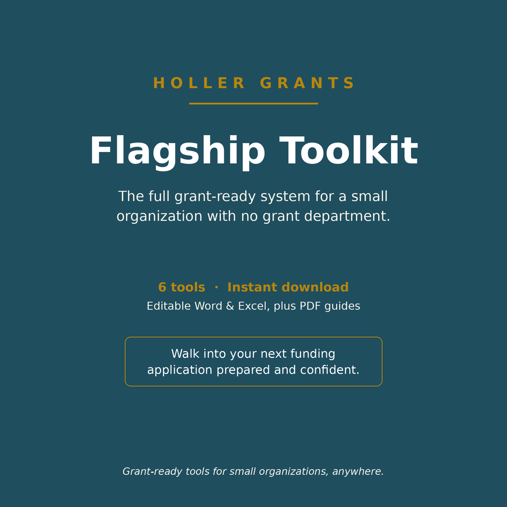 Holler Grants Flagship Toolkit